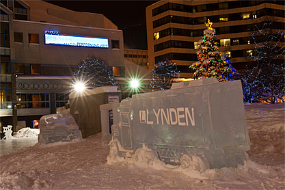 Ice carving