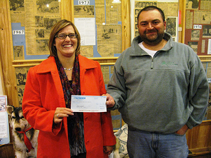 Jr. Iditarod check presentation