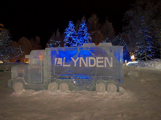 Ice carving
