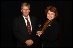 Brad Williamson accepting the EPA award