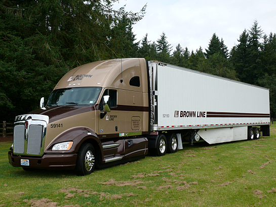 Brown Line's new tractor trailer