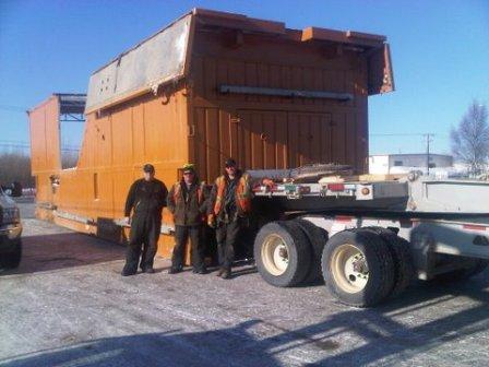 Artic drill rig move from Edmonton