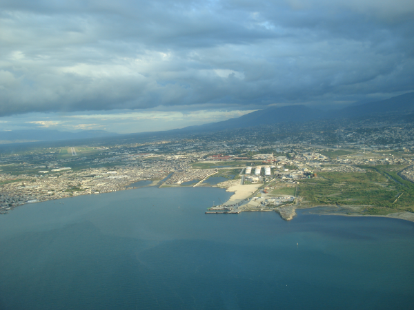 Overhead shot of Haiti