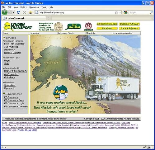 Old Lynden Transport website