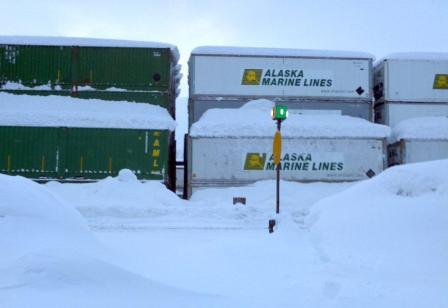 snowy train