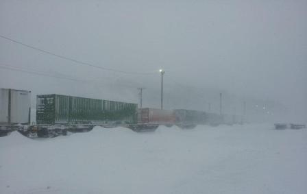 snowy trains