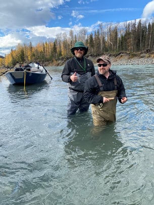 Brian Crawford fishing with Nick Karnos