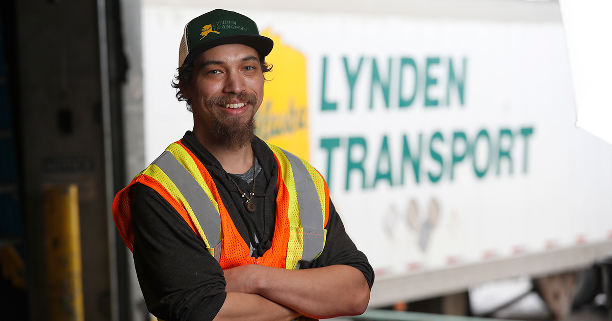 Lynden employee Derikk Longerbone