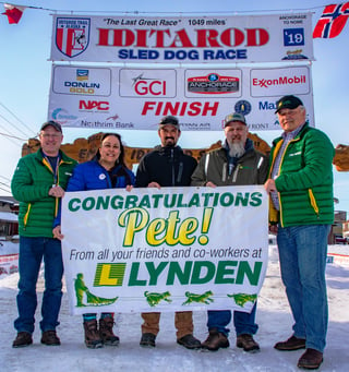 Peter Kaiser with Lynden team