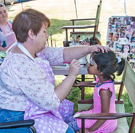 Lynden picnic face painting